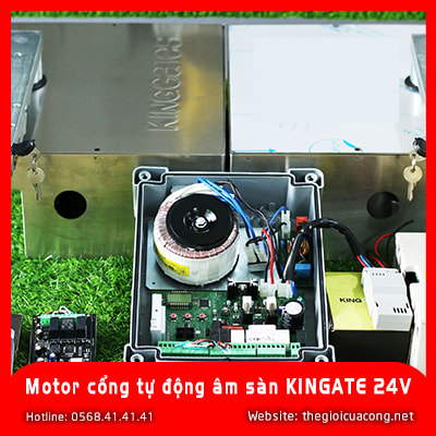 Motor Cổng Tự động âm Sàn KINGATE 24V - An Toàn, Bảo Mật 2026